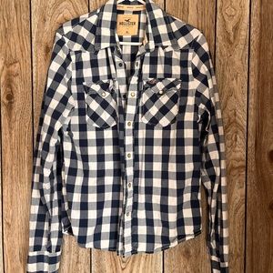 Hollister surfer fit button down shirt